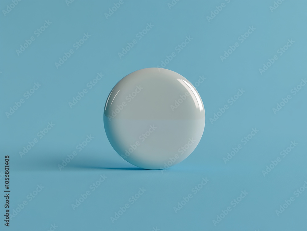 Badge mockup with blue background Badge mockup with blue background