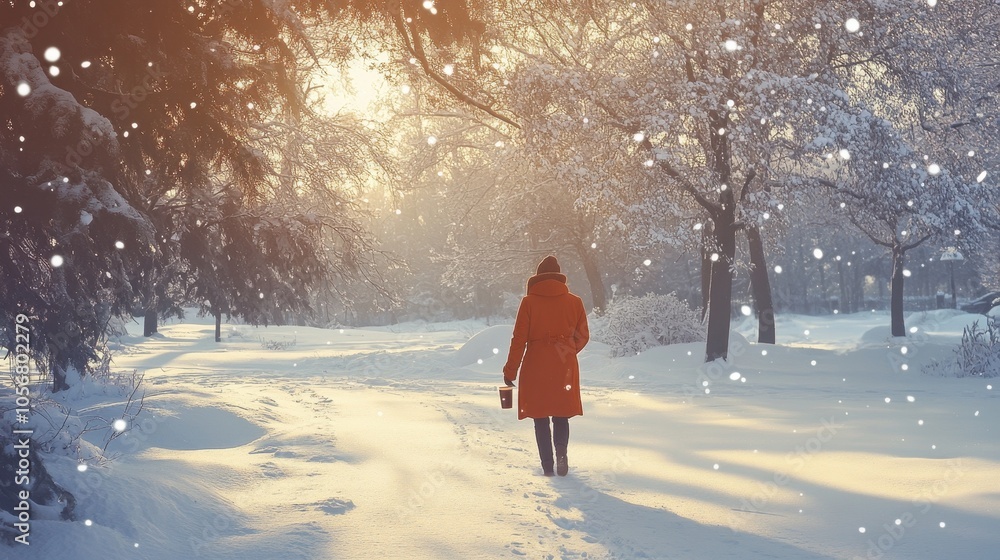 Enchanting Winter Wonderland: A Peaceful Stroll through the Snow-Covered Landscape Enchanting Winter Wonderland: A Peaceful Stroll through the Snow-Covered Landscape