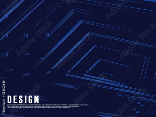 Premium background design with diagonal dark blue stripes pattern. Vector horizontal template for digital luxury business banner, contemporary formal invitation, luxury voucher, prestigious gift.