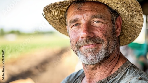 A captivating portrait of a farmer