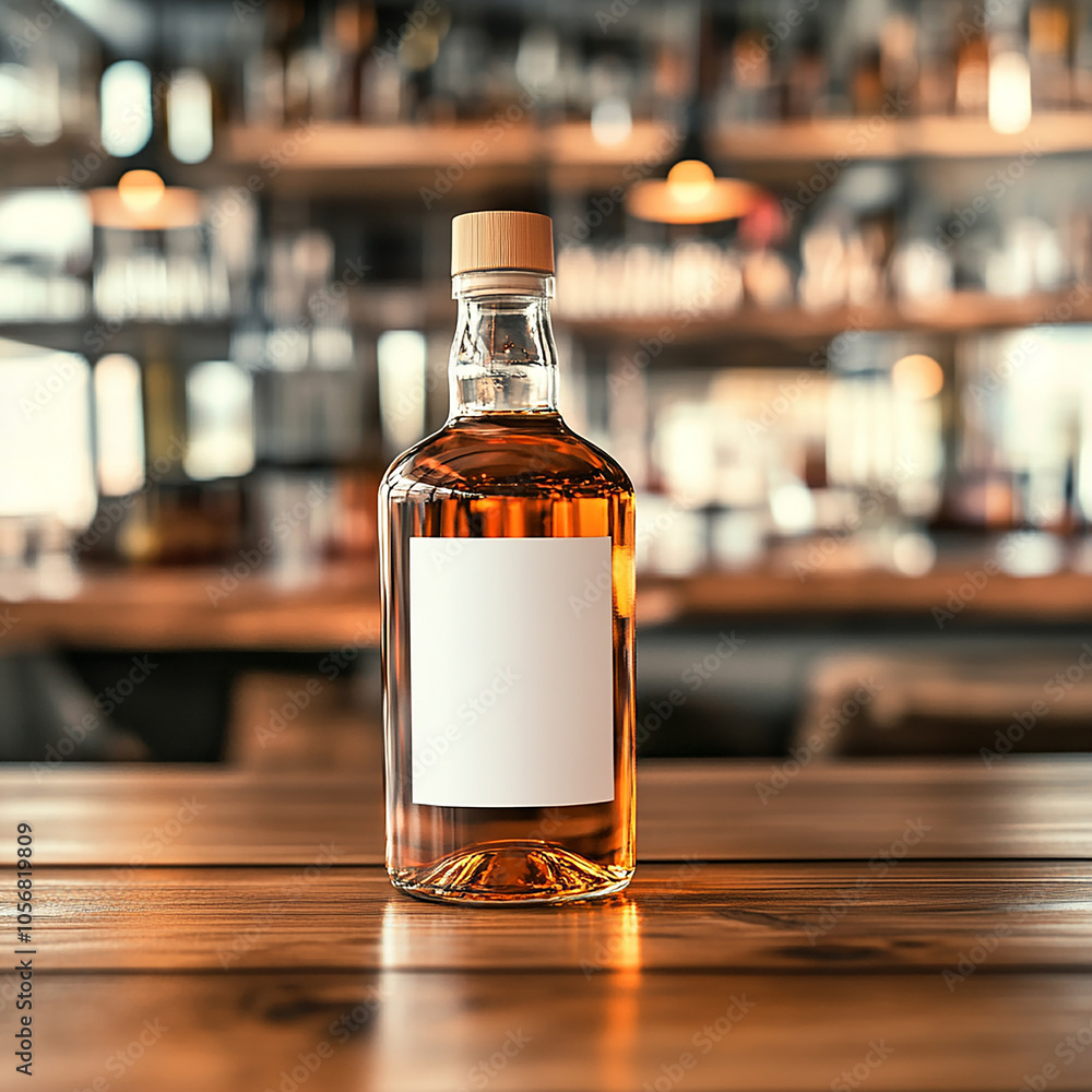 spirits with liquor bottle mockup with abstract background spirits with liquor bottle mockup with abstract background