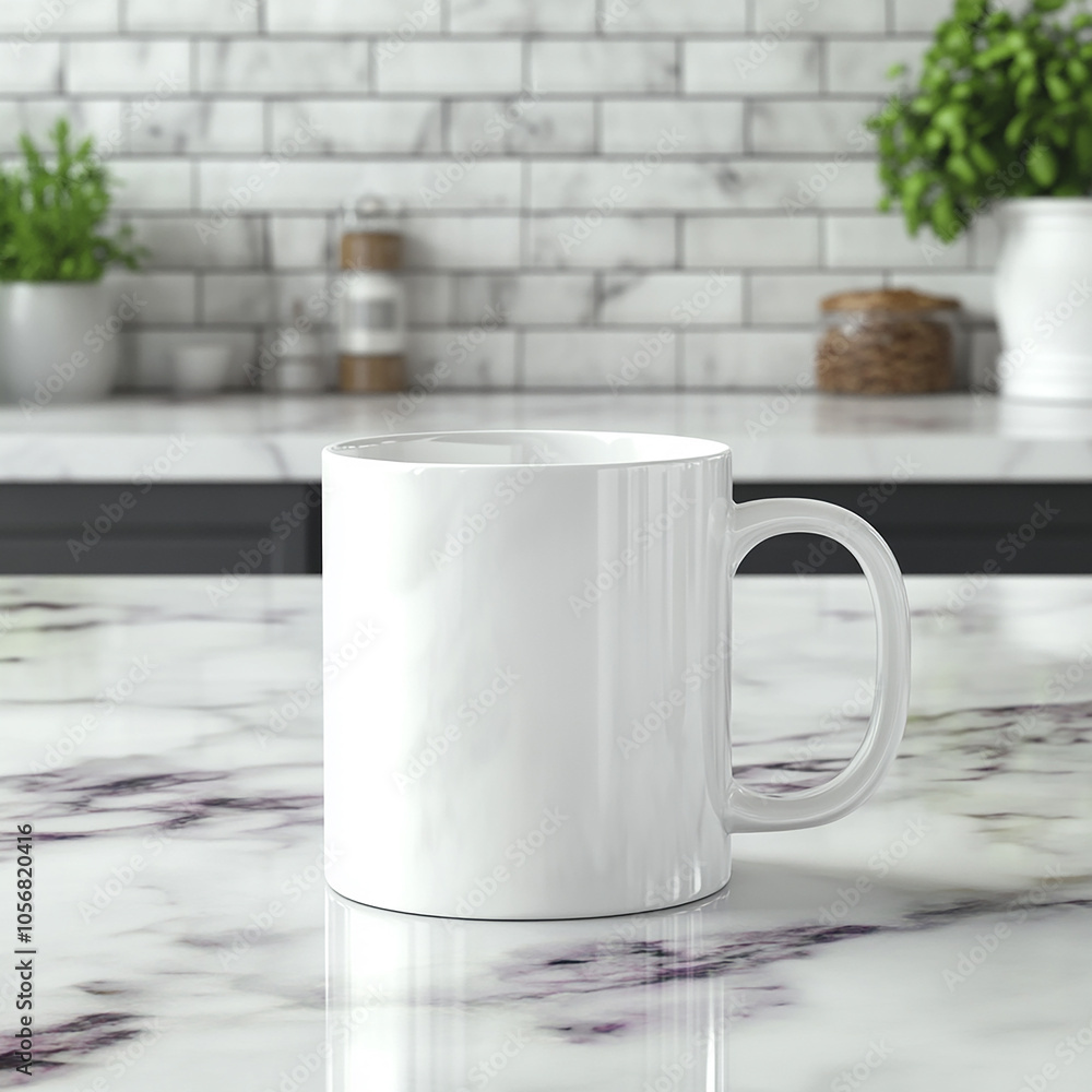 white mug mockup on kitchen table white mug mockup on kitchen table