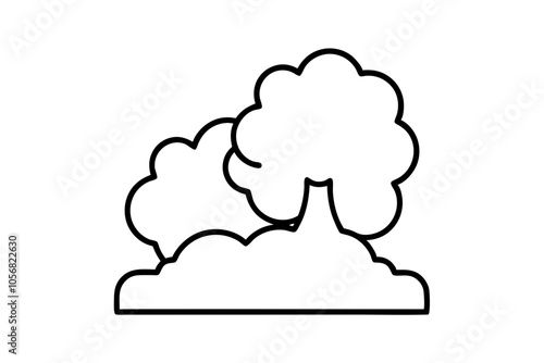 Air Pollution glyph | isolated vector silhouette illustration on white background