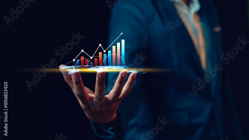 Obraz na płótnie new years 2025, Business connection global and analyzes business goals and growth in planning and vision for 2025, business opportunities and strategies, revenue, profits, global economic trends. w salonie