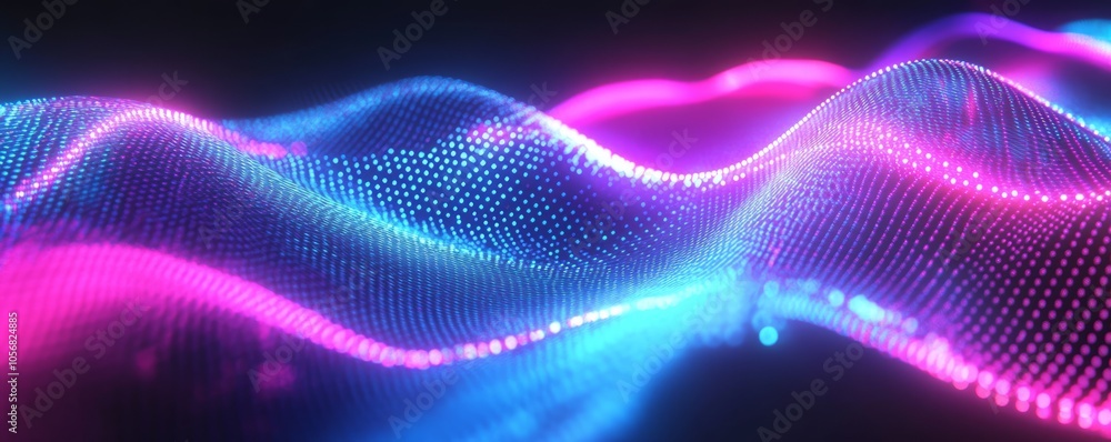 Abstract Neon Wave Design Abstract Neon Wave Design