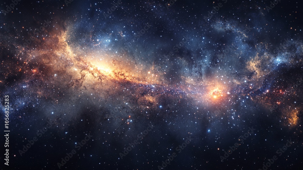 Panoramic View of Distant Galaxy in Gigapixel Quality Panoramic View of Distant Galaxy in Gigapixel Quality