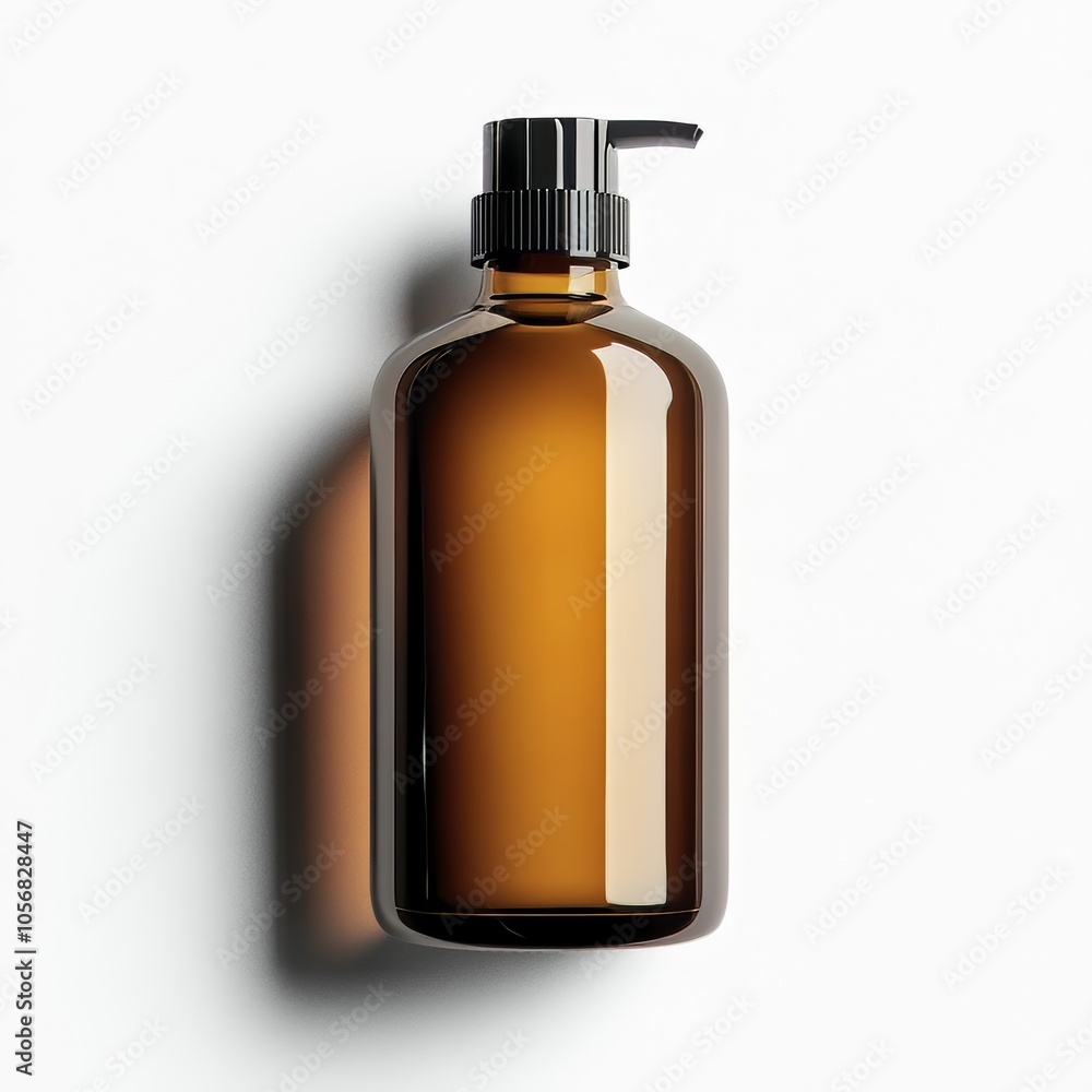 Shampoo bottle, white. Shampoo bottle, white.