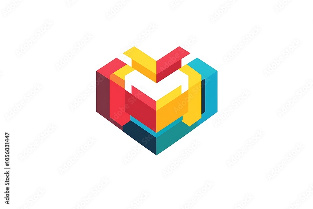 Empty blank hexagon layout, geometric template for text and options. Element of business brochure, presentation and web design navigation layout