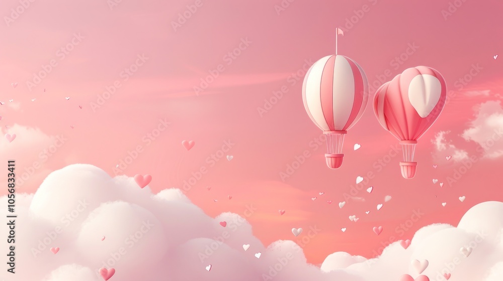 Obraz premium Love in the Clouds