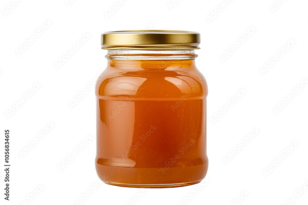 Golden Honey in a Glass Jar - Sweet and Delicious Golden Honey in a Glass Jar - Sweet and Delicious