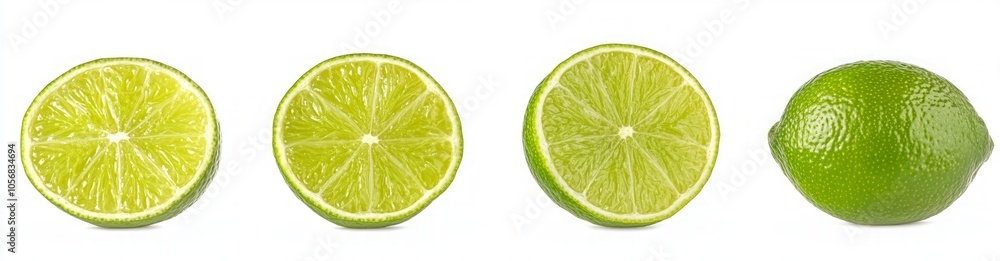 Vibrant Lime Slices and Fruit Vibrant Lime Slices and Fruit