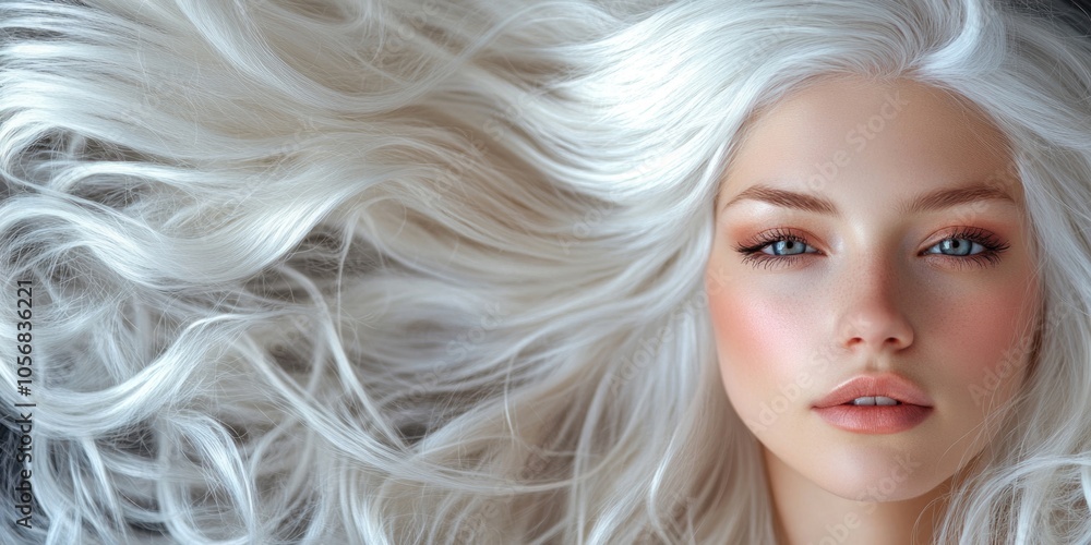 Obraz premium Portrait of Young Blonde Woman