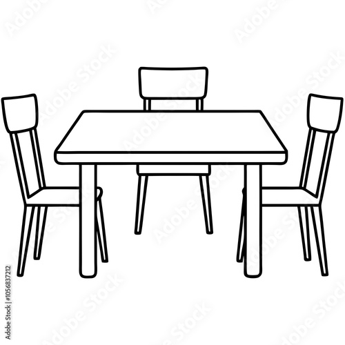 dining table and chairs