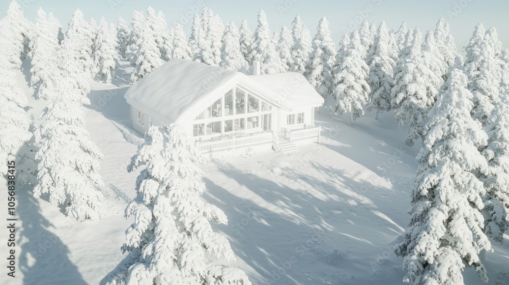 Serene Winter Escape: Cozy Cabin in Snowy Forest for Ultimate Winter Sports Retreats Serene Winter Escape: Cozy Cabin in Snowy Forest for Ultimate Winter Sports Retreats