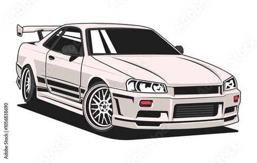 vector illustration design image of limited edition luxury sports racing car