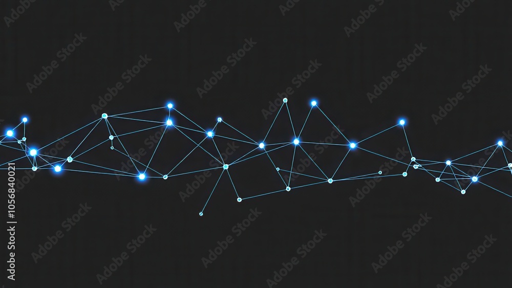 Abstract and technical visualization of natural language processing ...