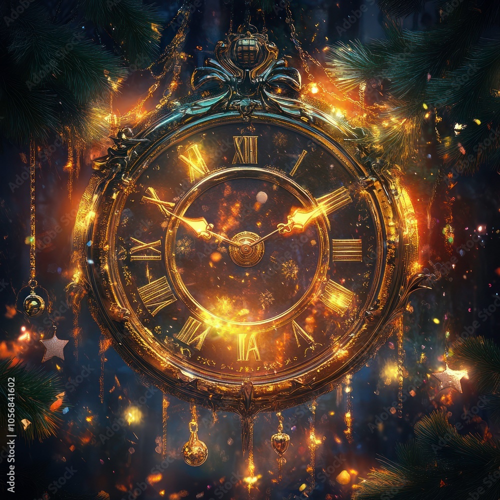 New Year festival countdown clock New Year festival countdown clock