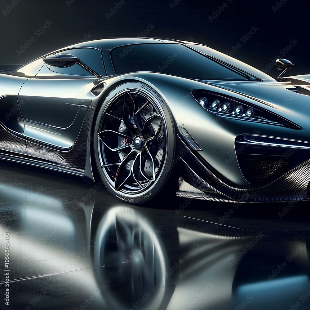 silver sports car silver sports car