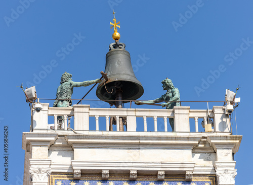 Torre dell Orologio - St Mark s clocktower in Venice, Italy photo