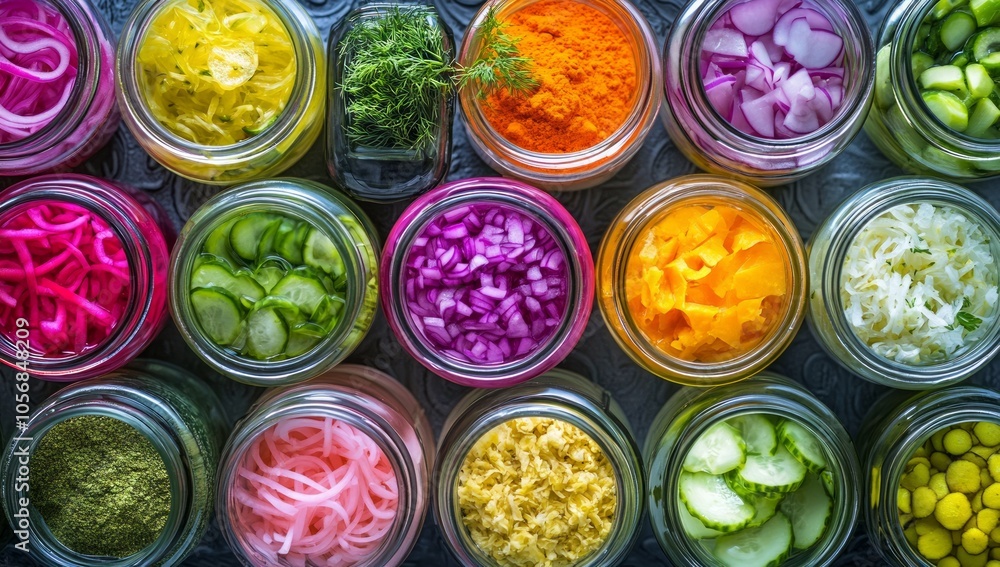 Vibrant Variety of Pickled Vegetables Vibrant Variety of Pickled Vegetables