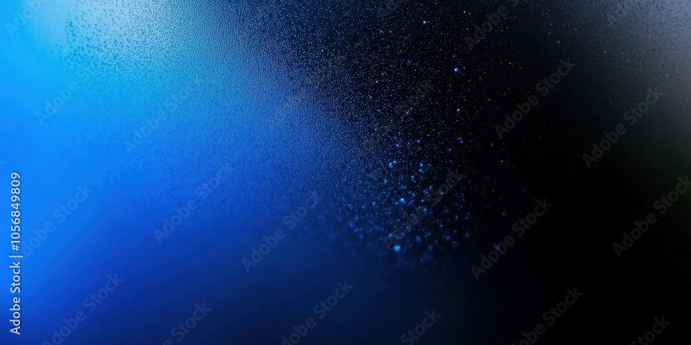 Obraz premium Smooth Blue and Black Gradations with Grainy Texture