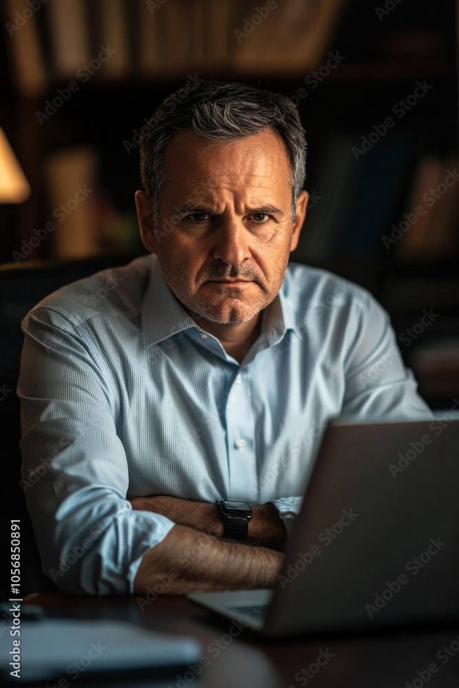 Angry Man at Computer Angry Man at Computer