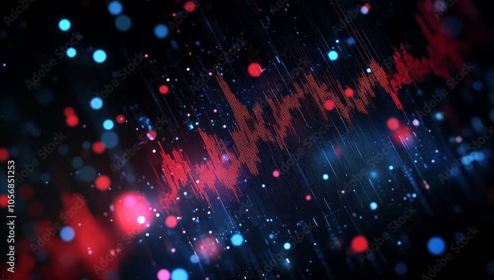 Obraz premium Cryptocurrency Market Trends - Dynamic Data Visualization