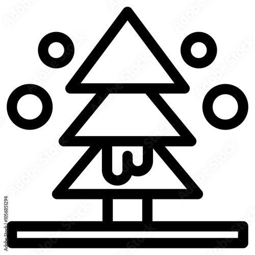 Tree icon of winter