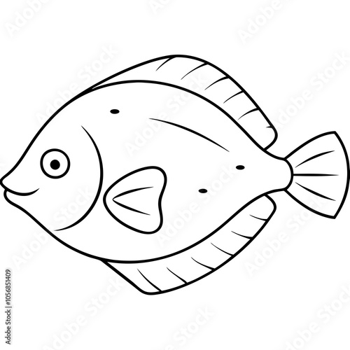 illustration of a flounder fish