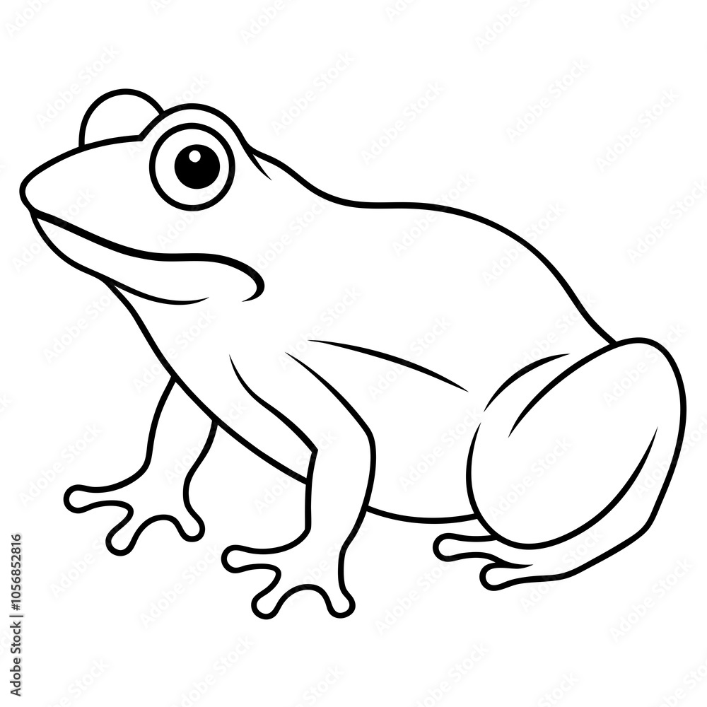 frog on a white background frog on a white background