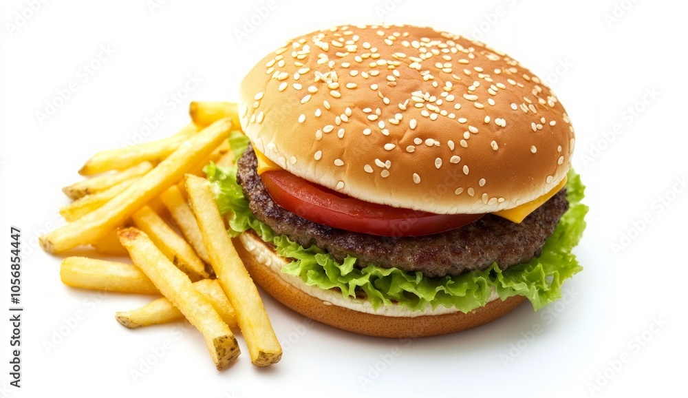 Classic Cheeseburger and Fries Classic Cheeseburger and Fries