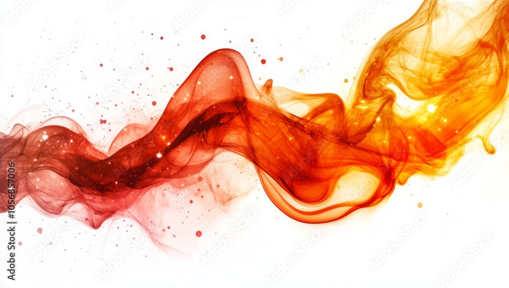 Abstract Red and Orange Flowing Design Abstract Red and Orange Flowing Design