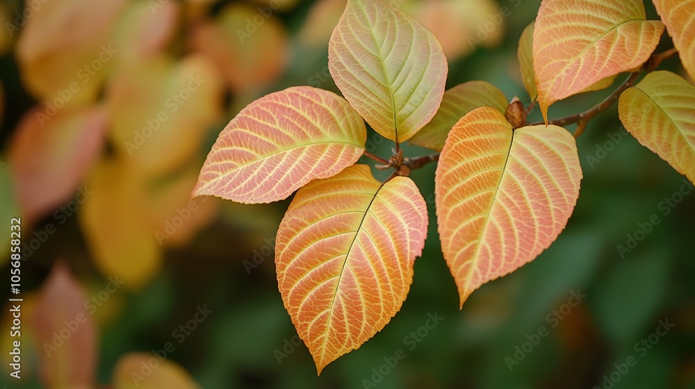 leaves on trees in November, close-up of leaves leaves on trees in November, close-up of leaves