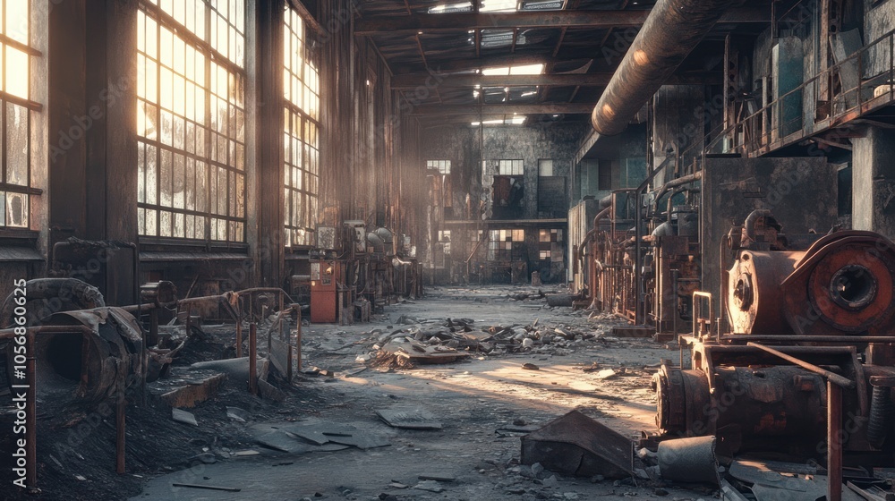 Abandoned Industrial Factory Abandoned Industrial Factory