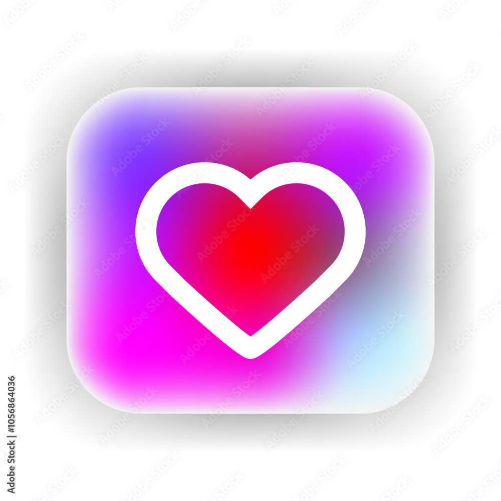 Like heart icon set. Design for app icon. Button template. Like heart icon set. Design for app icon. Button template.