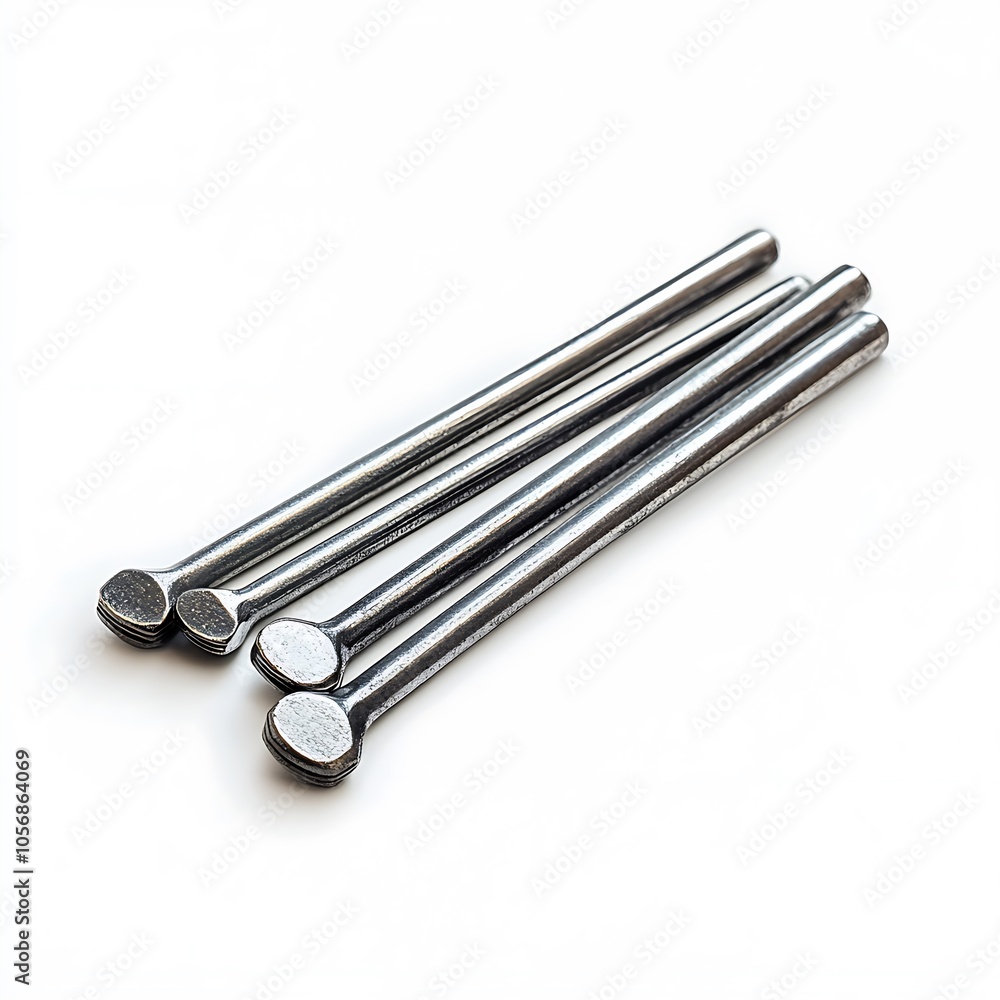 A set of allen keys on a white background. A set of allen keys on a white background.