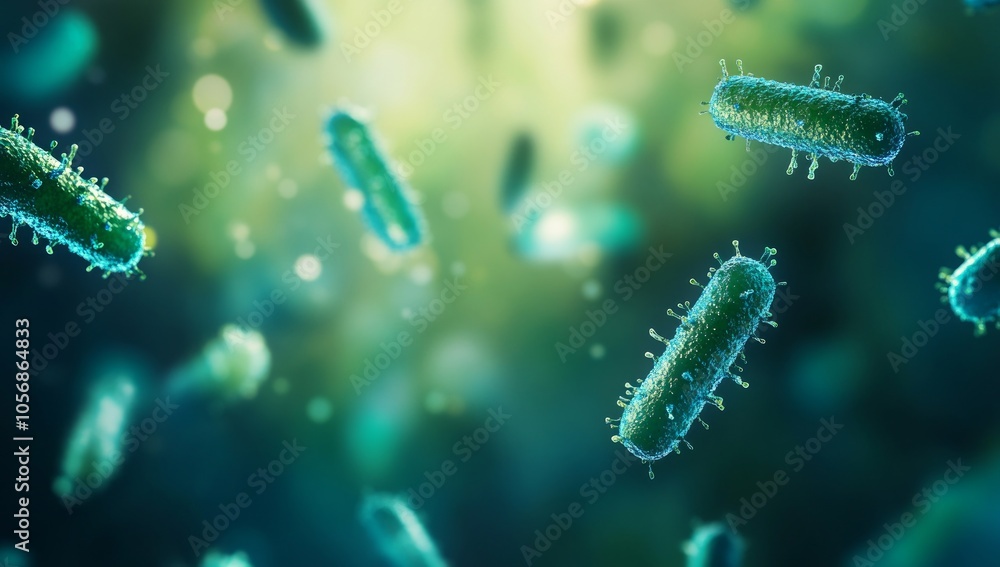 Detailed View of Bacteria Detailed View of Bacteria