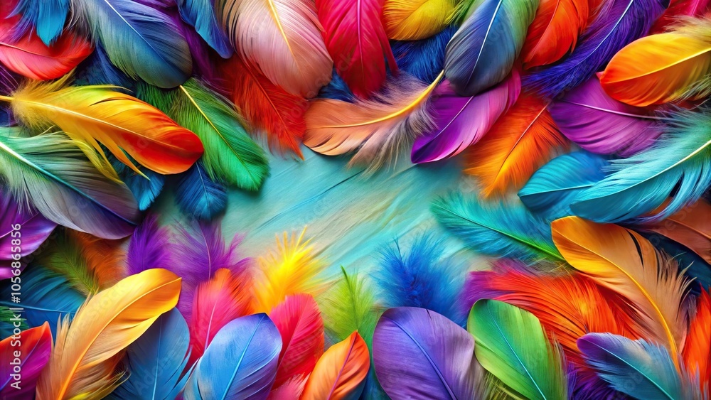 Colorful abstract feather background wallpaper Colorful abstract feather background wallpaper