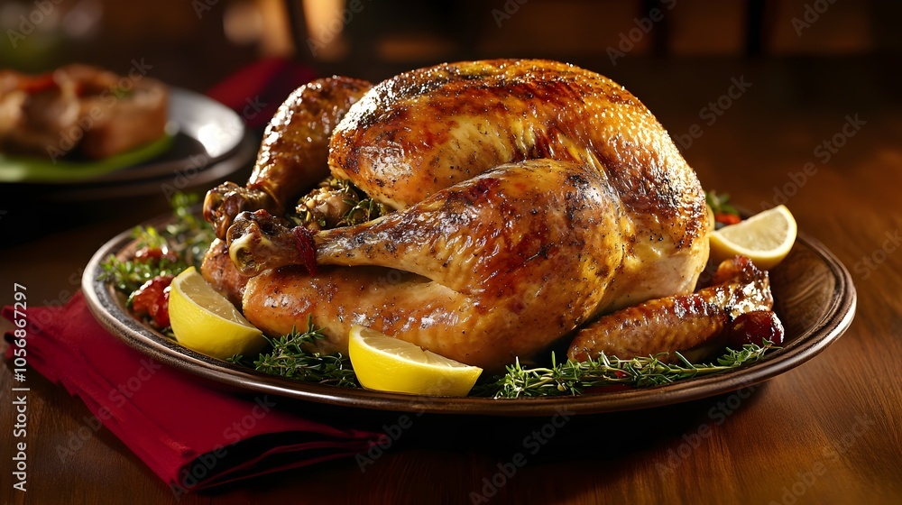 Kurczak Pieczony (Roast Chicken) with Herbs and Lemon (Polish Cuisine) Kurczak Pieczony (Roast Chicken) with Herbs and Lemon (Polish Cuisine)