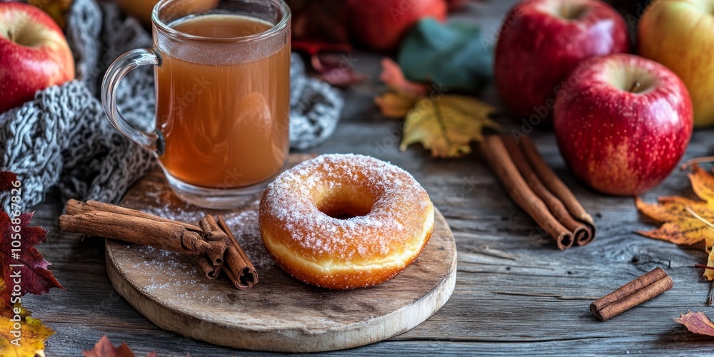 Autumnal Apple Cider Donut Delight Autumnal Apple Cider Donut Delight