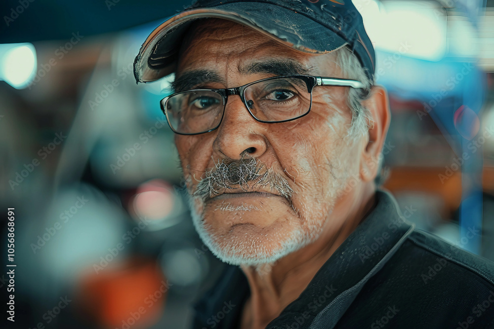 Generative AI picture photo Car mechanic working with broken engine car service banner Generative AI picture photo Car mechanic working with broken engine car service banner