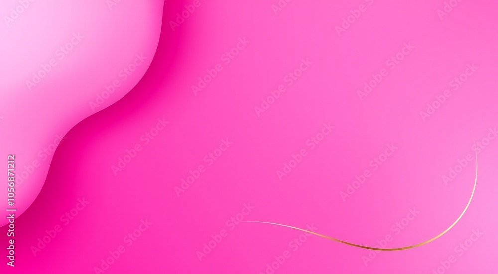 Abstract pink and gold background with a curved line. Abstract pink and gold background with a curved line.