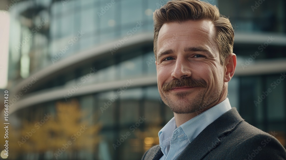 A close-up shot of a person in a suit and tie, ideal for business or corporate use A close-up shot of a person in a suit and tie, ideal for business or corporate use