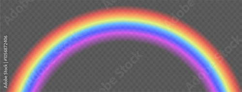 Rainbow icon, rainbow.Raindrops on transparent background. Storm with rain and white cloud isolated on transparent background.