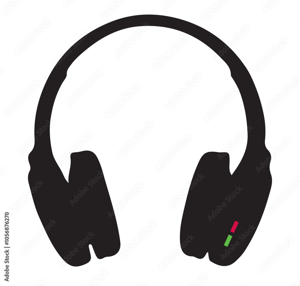Headphone Icon Symbol in flat style. Vector illustration. Headphone Icon Symbol in flat style. Vector illustration.