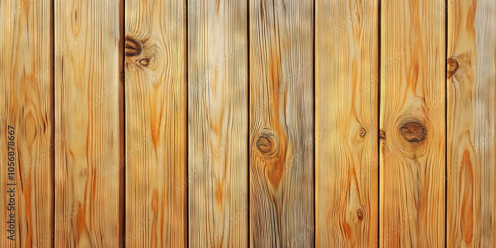 Fototapeta premium Natural Wood Texture Background - Wooden Planks with Grain