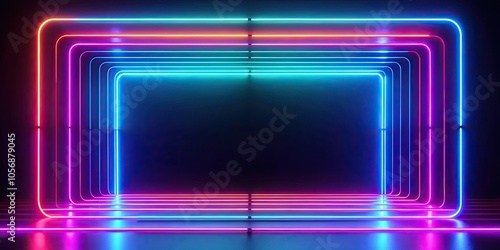 Abstract background of glowing neon lines, neon, abstract, background, vibrant, light, futuristic, technology, illuminated