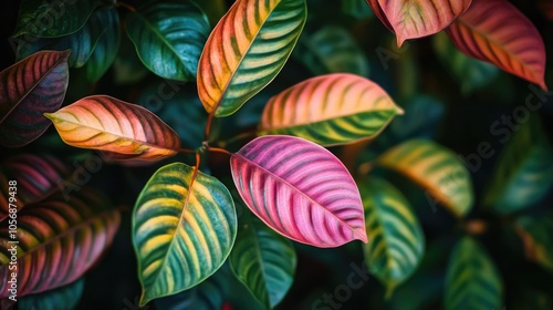 Wallpaper Mural A detailed view of a plant's vibrant foliage Torontodigital.ca