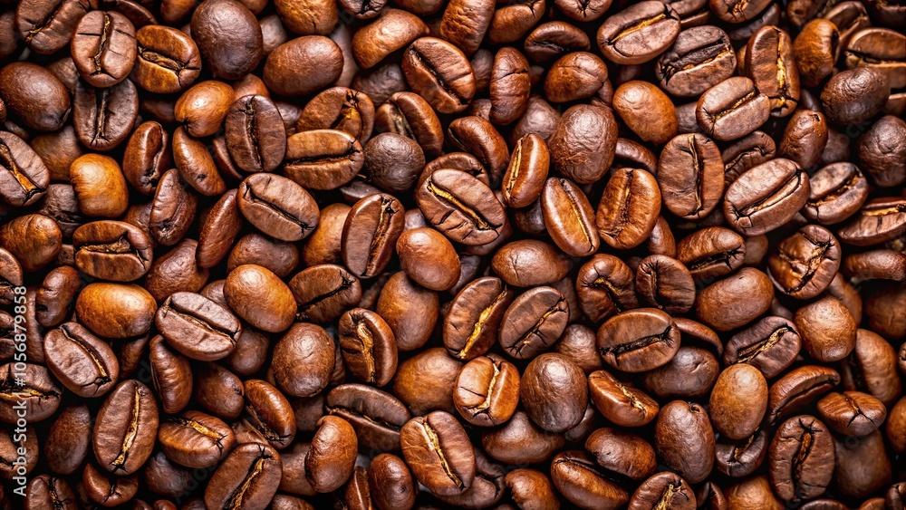 Close-up shot of freshly roasted coffee beans, aroma, caffeine, dark roast, espresso, fair trade, organic, beverage, morning, energy Close-up shot of freshly roasted coffee beans, aroma, caffeine, dark roast, espresso, fair trade, organic, beverage, morning, energy