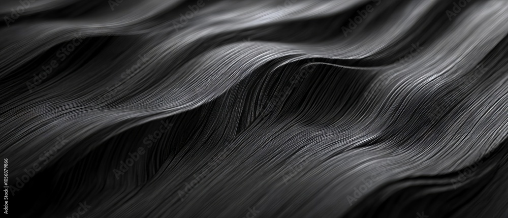 Abstract Black and White Wavy Texture Background Abstract Black and White Wavy Texture Background